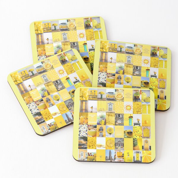 Item preview, Sunshine Yellow Aesthetic Vsco Collage designed and sold by LunaPrintShop.