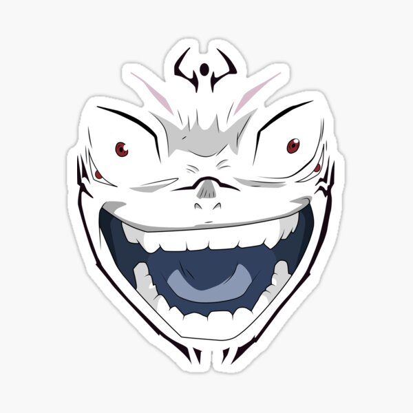 "Sukuna Face" Sticker for Sale by Meltey | Redbubble