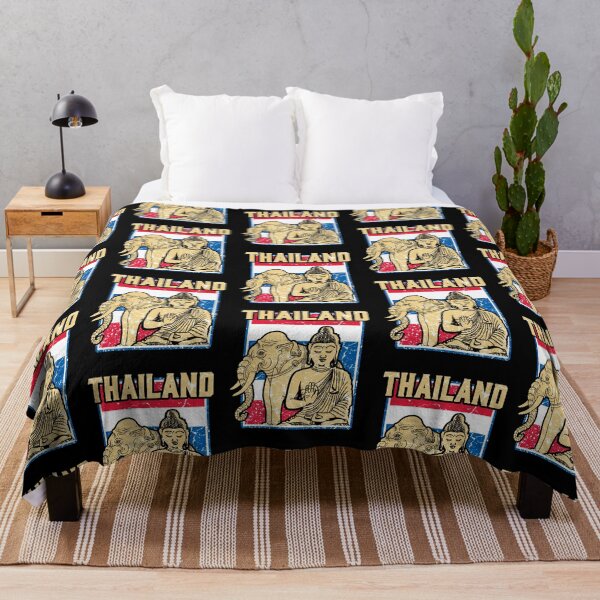 Item preview, Thailand flag with elephant and buddha designed and sold by Mila1946.