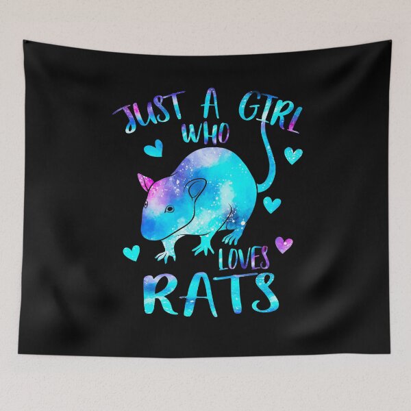Item preview, Just a Girl who loves Rats designed and sold by PrettyPittie Shop.