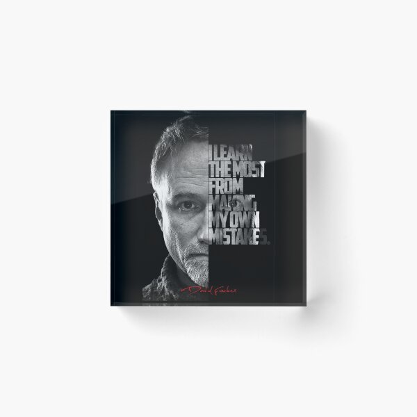 Item preview, Black and white David Fincher Quote. designed and sold by Enea Kelo.