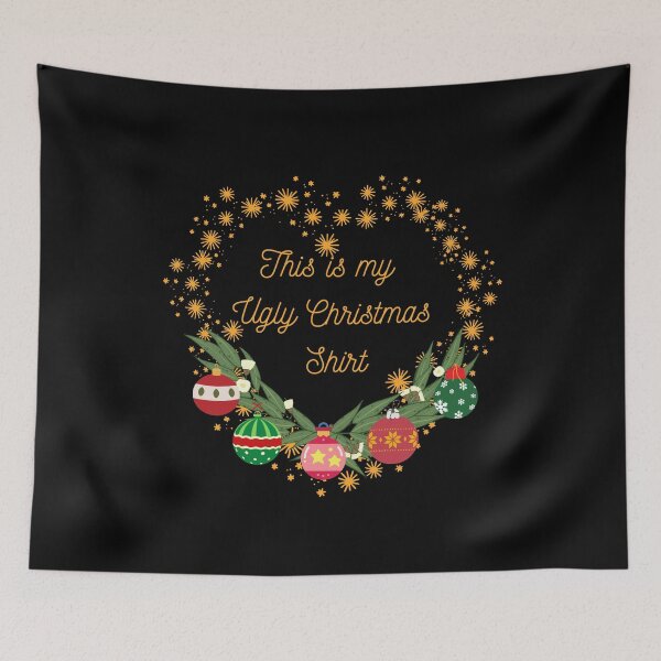 Item preview, This is my Ugly Christmas Shirt Sweater with Heart shape designed and sold by MAdHouseArtist.