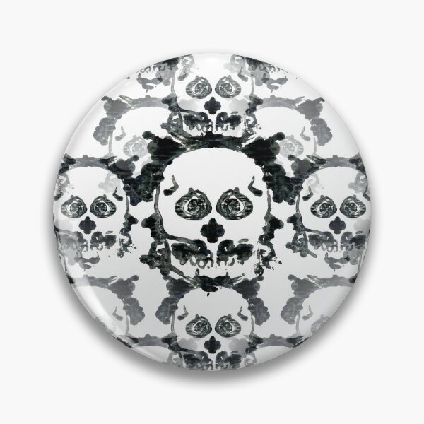 Item preview, Patrón de manchas de tinta de calavera de Rorschach designed and sold by FlutterKatArts.