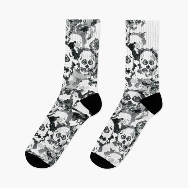 Item preview, Rorschach Skull Inkblot pattern designed and sold by FlutterKatArts.