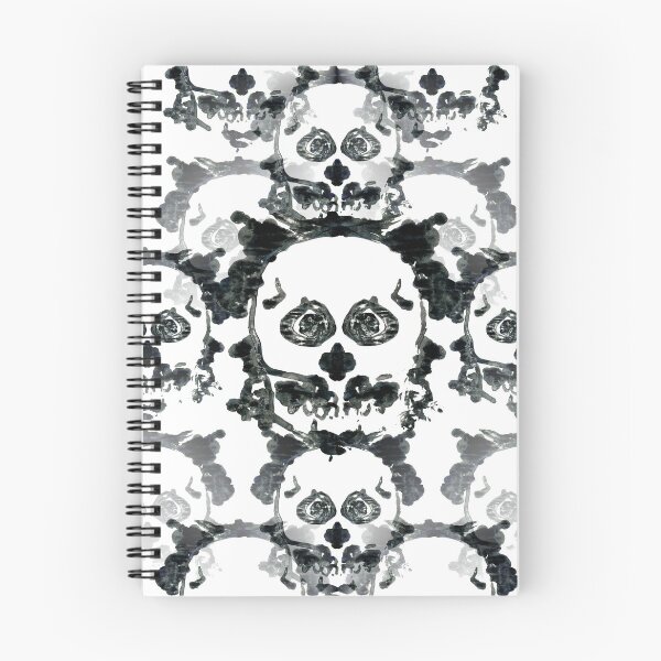 Artikelvorschau, Rorschach Skull Inkblot Muster entworfen und verkauft von FlutterKatArts.