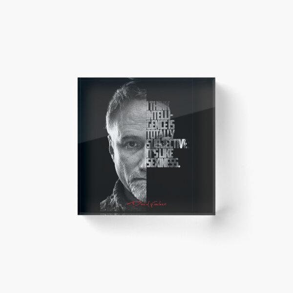 Item preview, Black and white David Fincher Quote. designed and sold by Enea Kelo.