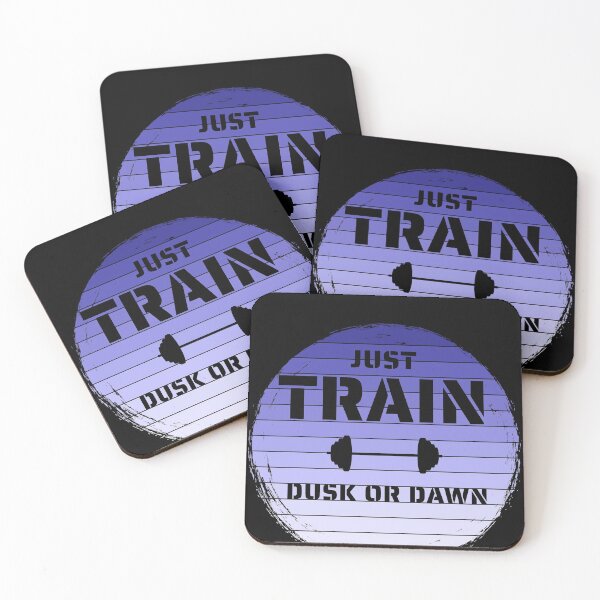 Item preview, Just Train Dusk or Dawn Fitness Gym Motivation Blue Sunset designed and sold by J-LaD.