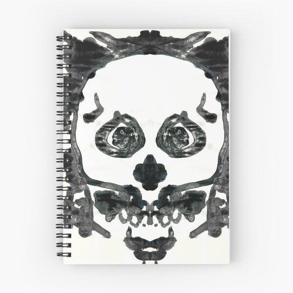 Artikelvorschau, Rorschach Skull Inkblot entworfen und verkauft von FlutterKatArts.