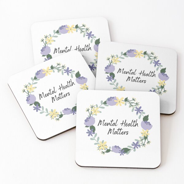 Item preview, Mental Health Matters Quote Flower designed and sold by OneTimeEngineer.
