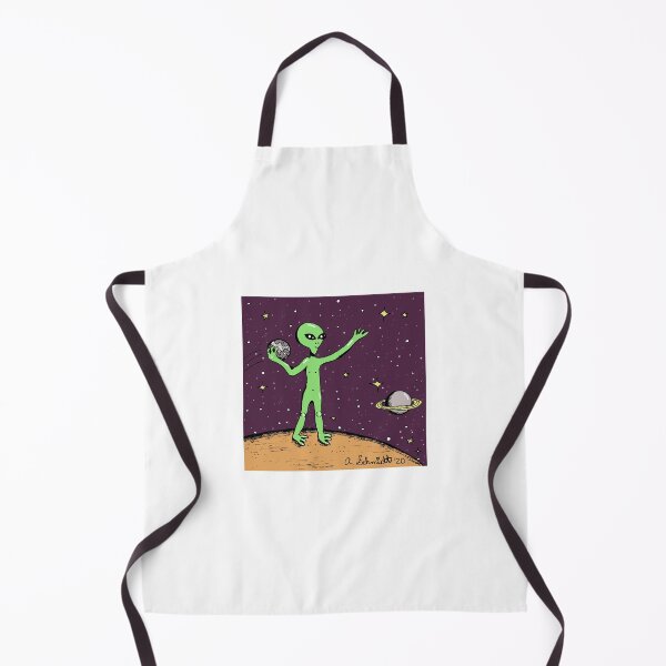 Item preview, Alien Playing Catch with the Moon designed and sold by Intergalactic Unicorn: Art by Anna Schmidt.