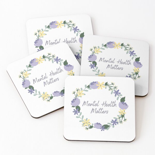 Item preview, Mental Wellbeing Mental Health Matters Quote Flower designed and sold by OneTimeEngineer.