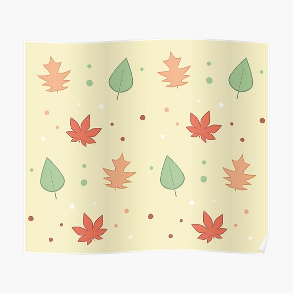 Fall Pattern Poster