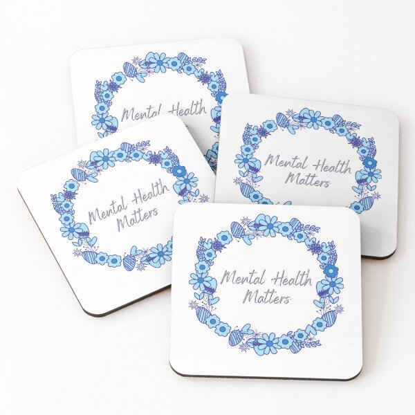Item preview, Mental Wellbeing Mental Health Matters Quote Flower designed and sold by OneTimeEngineer.
