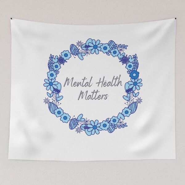 Item preview, Mental Wellbeing Mental Health Matters Quote Flower designed and sold by OneTimeEngineer.