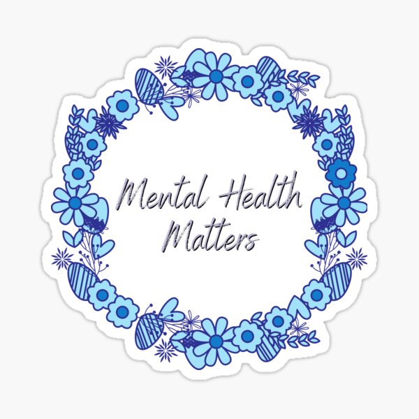 Artikel-Vorschau von Psychisches Wohlbefinden Psychische Gesundheit ist wichtig Zitat Blume, designt und verkauft von OneTimeEngineer.