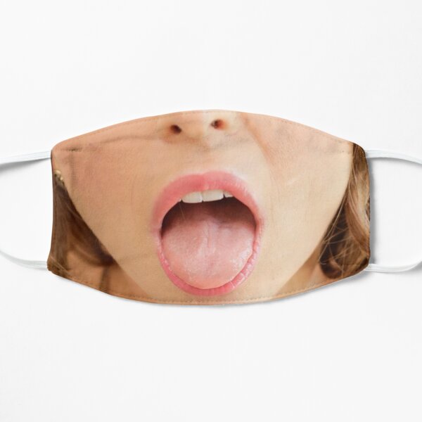 Blowjob fan art & Merch Flat Mask
