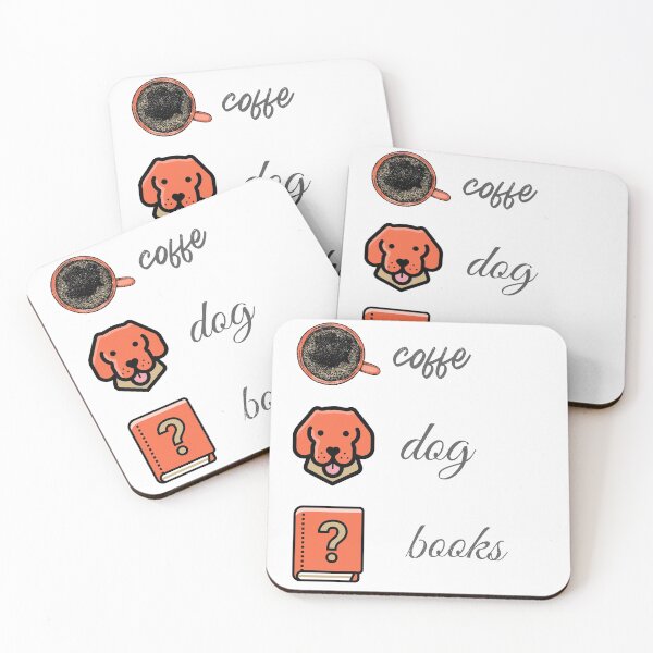 Item preview, coffee dog and book designed and sold by lyboogie.