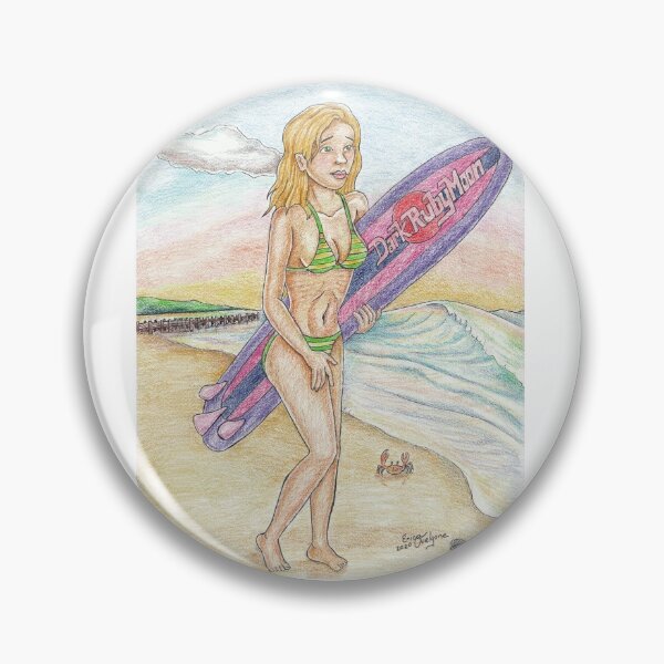 Item preview, Surfer girl beach designed and sold by DarkRubyMoon.