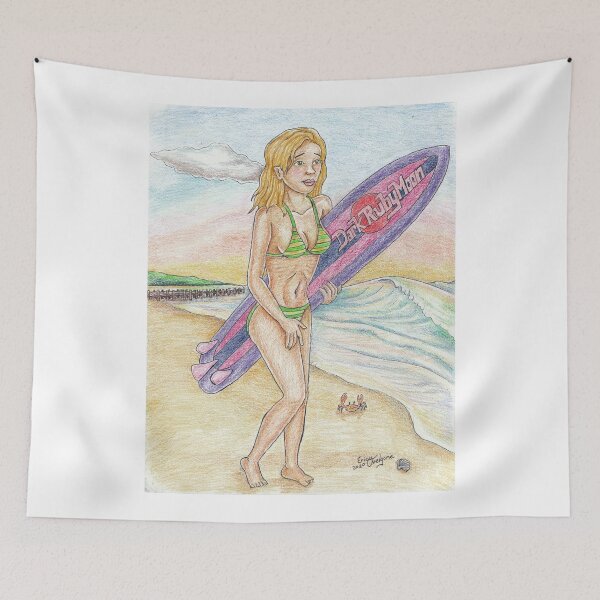 Item preview, Surfer girl beach designed and sold by DarkRubyMoon.