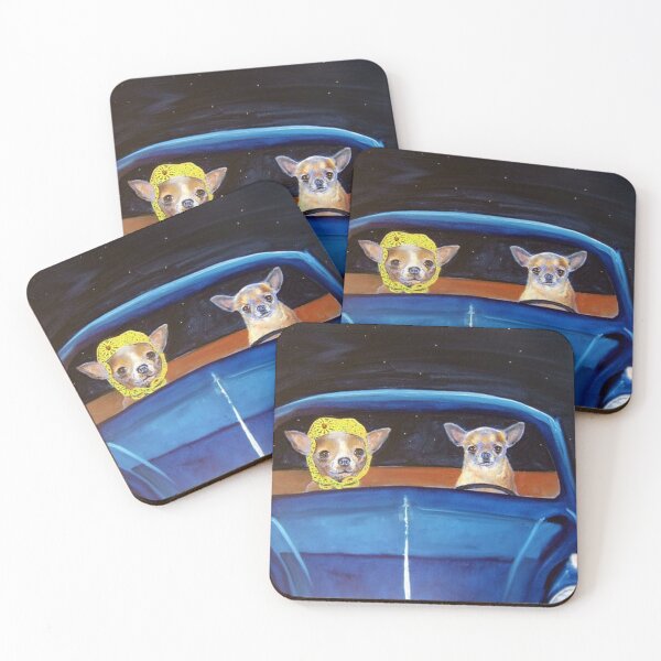Item preview, Chihuahua with flowers Dog pets dogs in car in love designed and sold by Coolstuff4you71.