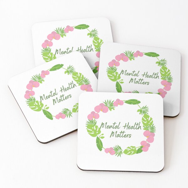 Item preview, Mental Wellbeing Mental Health Matters Quote Flower designed and sold by OneTimeEngineer.