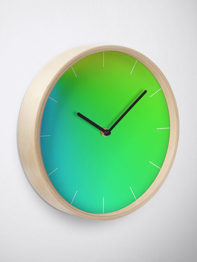 Alternate view of Vivid Green Clock