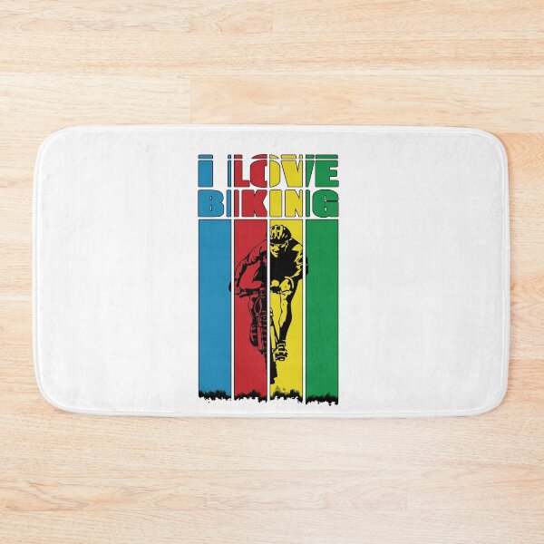 Item preview, I Love Mt Biking - Mt Biking - Cycling Colors - Great Gift For Bikers - Multi Color & Black Logo Design designed and sold by Richard529.