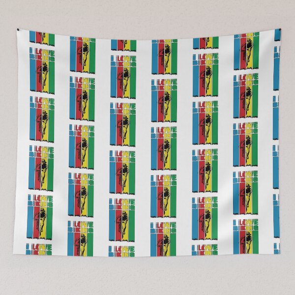 Item preview, I Love Mt Biking - Mt Biking - Cycling Colors - Great Gift For Bikers - Multi Color & Black Logo Design designed and sold by Richard529.