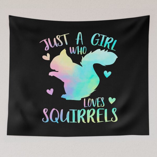 Item preview, Just a Girl who loves squirrels designed and sold by PrettyPittie Shop.