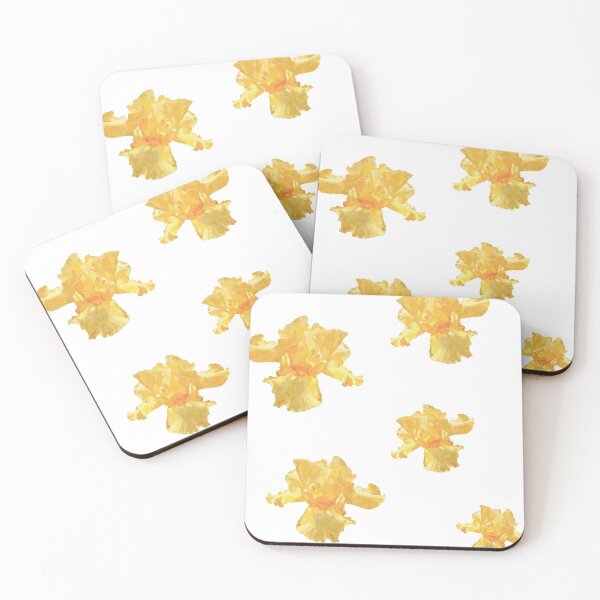 Item preview, Yellow Iris pattern print designed and sold by Alillluna.