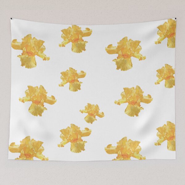 Item preview, Yellow Iris pattern print designed and sold by Alillluna.