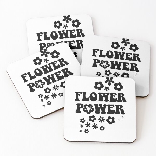 Item preview, Black n White Flower Power Seamless Pattern Graphic Print designed and sold by ClaudiaFlores.