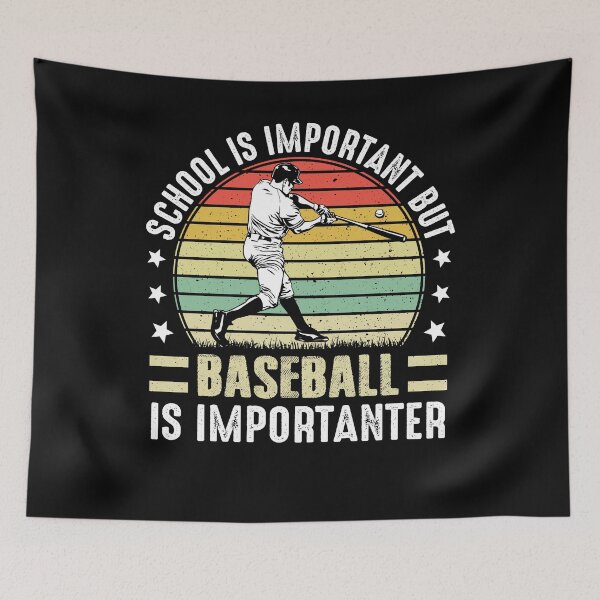 Item preview, Vintage School Is Important But Baseball Is Importanter Gift designed and sold by Best Designer.
