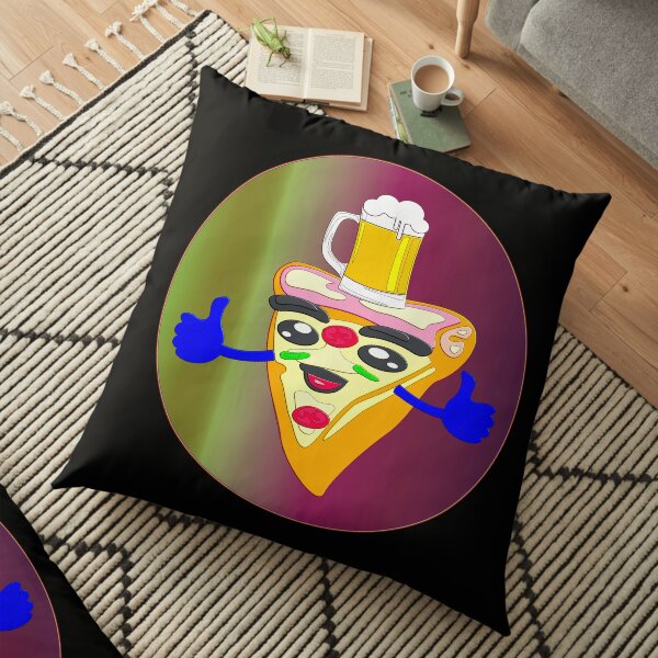 BEER AND PIZZA DAY Floor Pillow