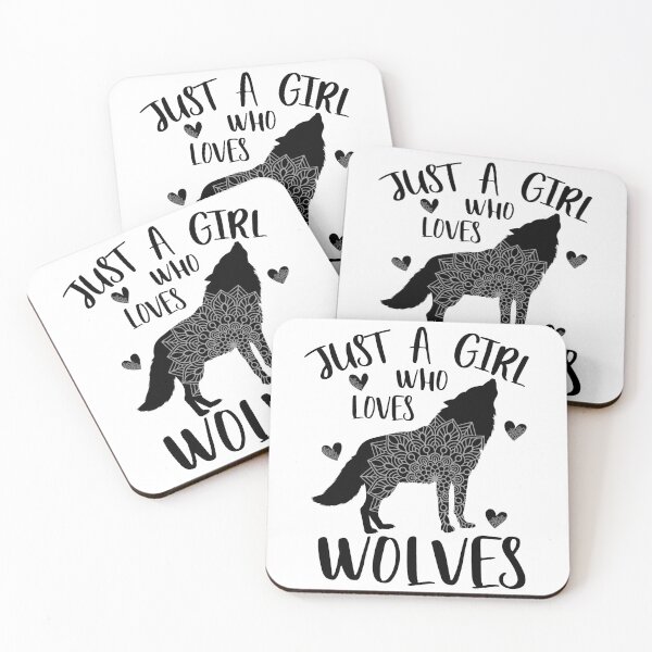 Item preview, Just a girl who loves Wolves designed and sold by PrettyPittie Shop.