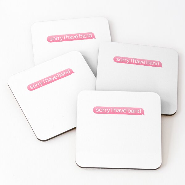 Item preview, Sorry I Have Band iMessage Pink Cute Music designed and sold by sharedipmemes.