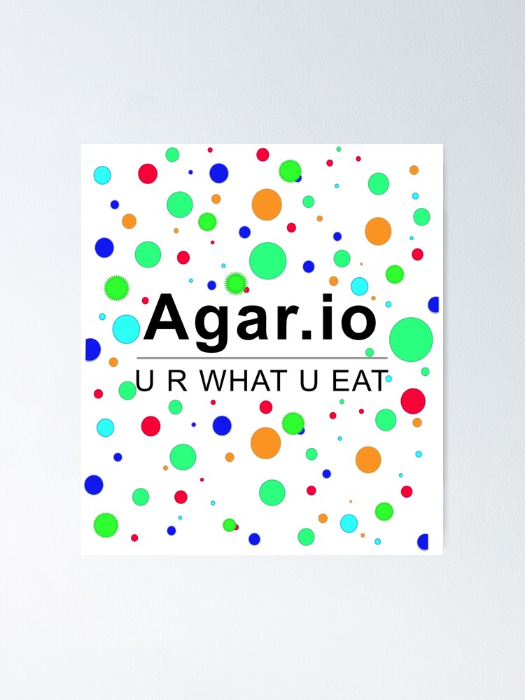 Agar.io  Poster for Sale by MiE Designs