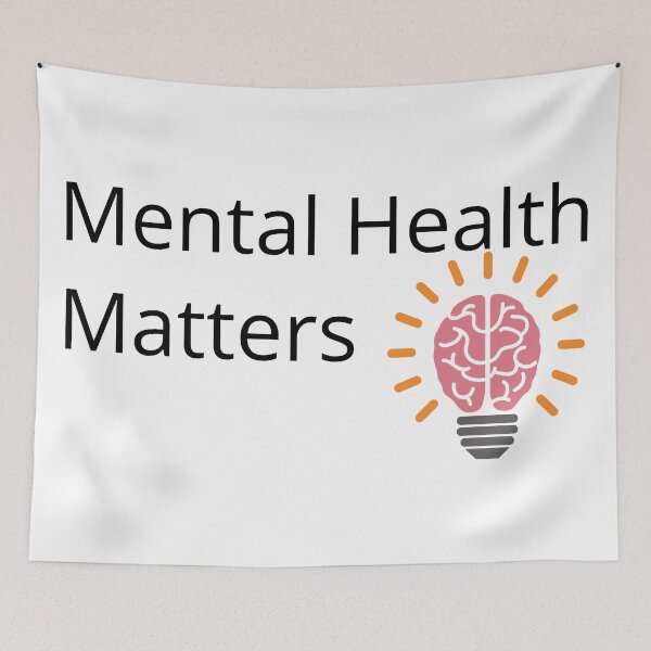 Item preview, Mental Wellbeing Mental Health Matters Quote Flower designed and sold by OneTimeEngineer.