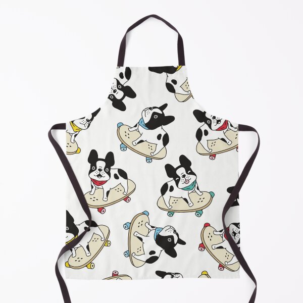 Item preview, Cute Cartoon Frenc Bulldogs On Skateboards designed and sold by Vector Scout Lab.