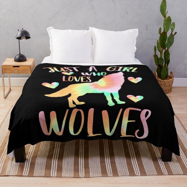 Item preview, Just a girl who loves Wolves designed and sold by PrettyPittie Shop.