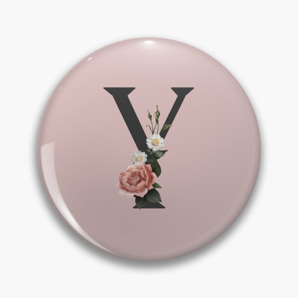 Item preview, Black On Pink Monogram Letter Y | Floral Alphabet designed and sold by SerendipityNow.