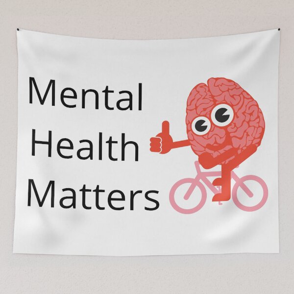 Item preview, Mental Wellbeing Mental Health Matters Quote Flower designed and sold by OneTimeEngineer.