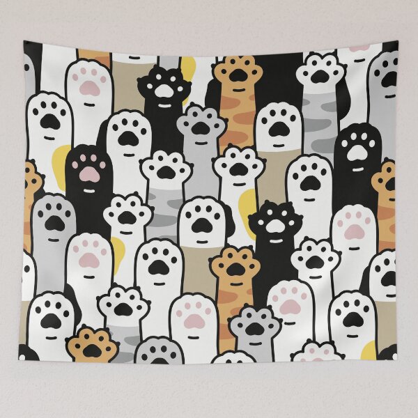 Item preview, Doodle Cartoon Cat Paws designed and sold by Vector Scout Lab.