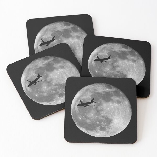 Item preview, Airbus A320 crossing the moon designed and sold by UroliteArt.
