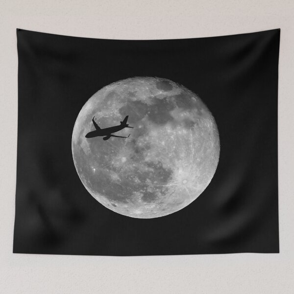 Item preview, Airbus A320 crossing the moon designed and sold by UroliteArt.