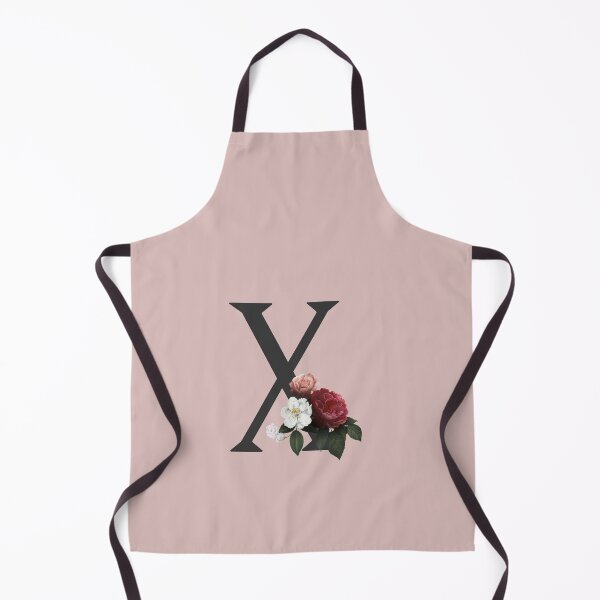 Item preview, Black On Pink Monogram Letter X | Floral Alphabet designed and sold by SerendipityNow.