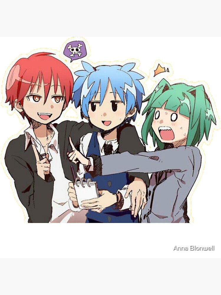 Karma X Nagisa X Kayano Assassination Classroom Poster By Shindouart Redbubble