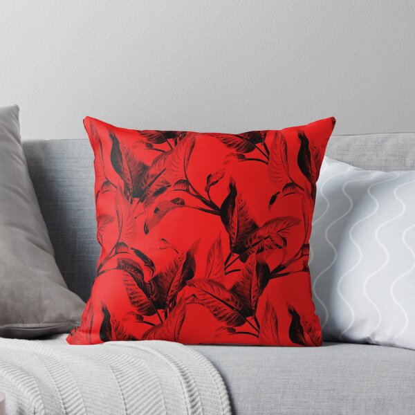 Item preview, Black Stems and Leaves on Red designed and sold by AlteredAtelier.