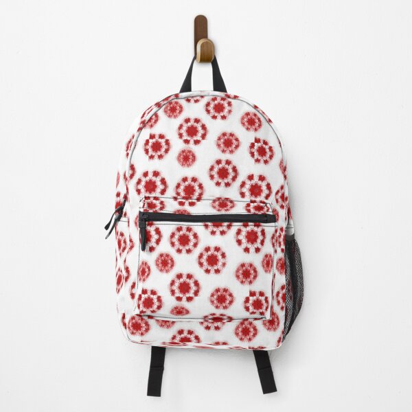 Item preview, Psychedelic Abstract Kaleidoscope Design Pattern Red White on White Background designed and sold by ShajenDesigns.