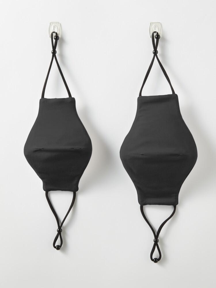 Alternate view of Plain Black Mask
